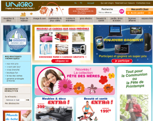 tests utilisateurs par weXperience.fr sur la Home Page UNIGRO.BE